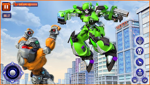 Giraffe Robot Transform Game: Robot Shooting Games screenshot