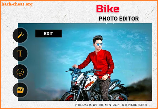 Girl and Boy Bike Photo Editor screenshot