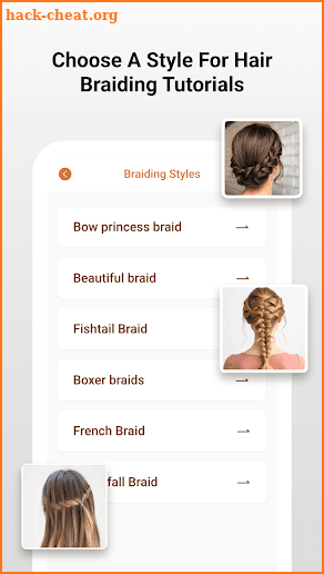 Girl beauty hairstyle - braid screenshot