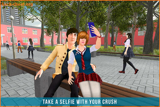 Girl High school Crush: High school Simulator screenshot