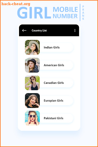 Girl Mobile Number Simulator screenshot