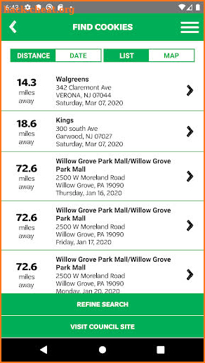 Girl Scout Cookie Finder screenshot