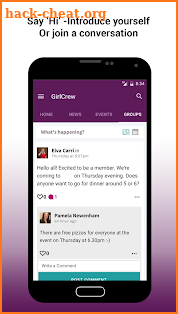 GirlCrew: Meet New People, Find Local Events screenshot