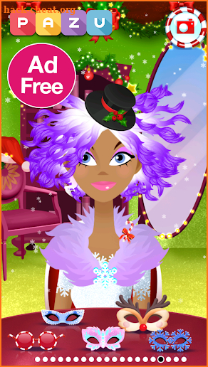 Girls Hair Salon Christmas by PAZU Games screenshot