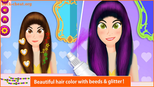 Girls Hair Salon:  Hairstyle Color Makeover Games screenshot