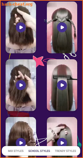 Girls hairstyle offline Videos screenshot