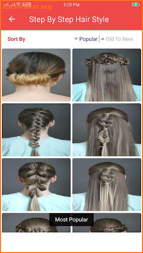 Girls Hairstyle Step by Step screenshot