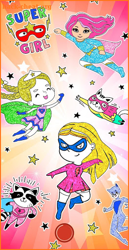 Girls Hero Coloring Book ⚡ screenshot