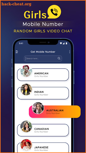 Girls Mobile Number for Chat Prank – Video Chat screenshot
