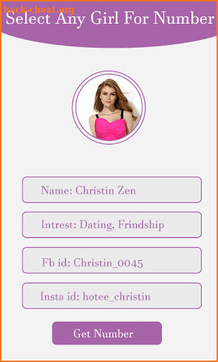 Girls Mobile Number For Whatsapp : Search GF Numbr screenshot
