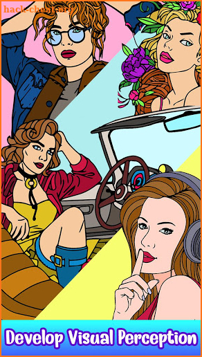 Girls Paint by Number: Fashion Coloring Book Pages screenshot