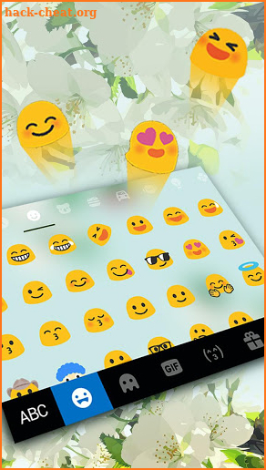 Girly Charming Floral Keyboard Theme screenshot