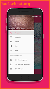 Girly Crystal Glitter Wall screenshot