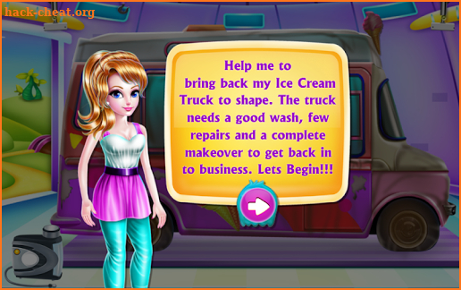 Girly Ice Cream Truck Car Wash screenshot