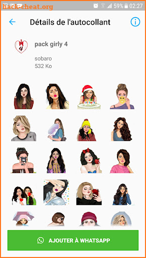 Girly m Stickers For WhatsApp  screenshot