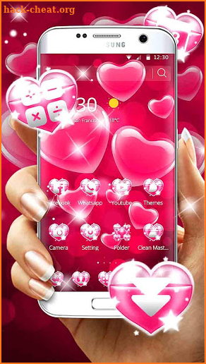 Girly Pink Theme screenshot