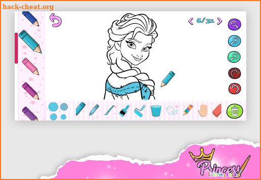 Girly Princess Coloring Book screenshot