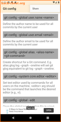 Git Cheat Sheet screenshot