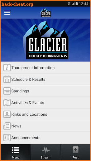 Glacier Hockey Tournaments screenshot