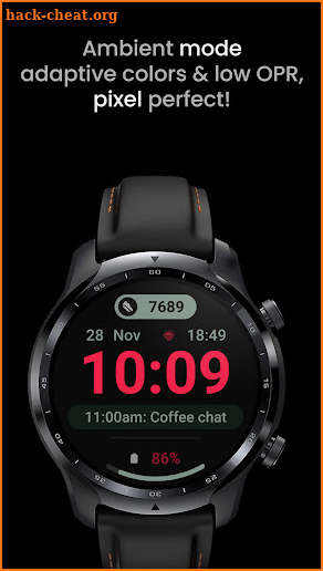 Glance X: Wear OS watch face screenshot