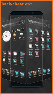 Glass launcher theme screenshot