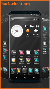 Glass launcher theme screenshot