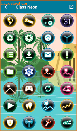 Glass Neon - Icon Pack screenshot