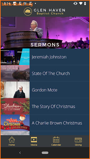 Glen Haven Baptist Church screenshot