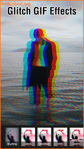 Glitch GIF Maker - VHS & Glitch GIF Effects Editor screenshot