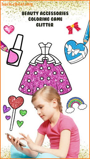 Glitter beauty coloring and drawing for Kids screenshot