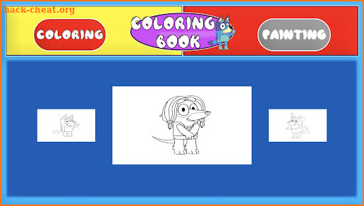 Glitter bluey Coloring Pages! screenshot