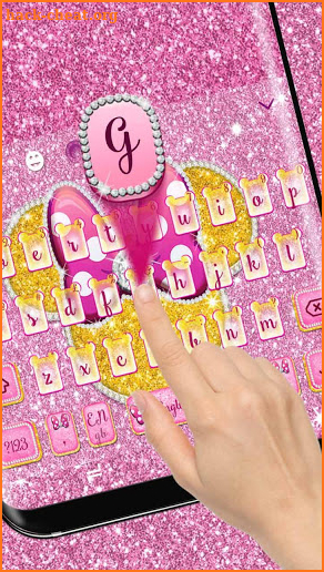 Glitter Bow Minnies Keyboard screenshot