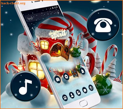 Glitter Christmas Gift House Theme screenshot