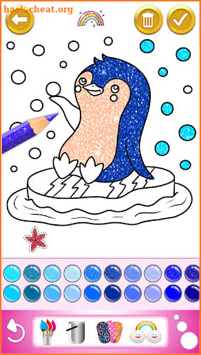 Glitter Coloring and Drawing Book for Kids screenshot