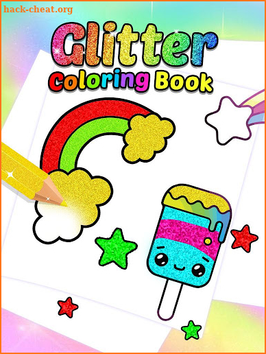 Glitter Coloring Book for Kids screenshot