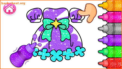 Glitter Coloring Book Painting screenshot