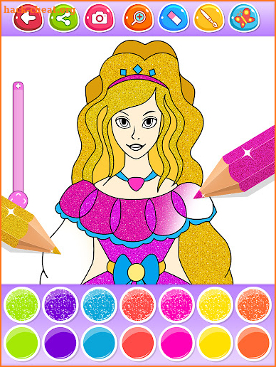 Glitter Coloring Games screenshot