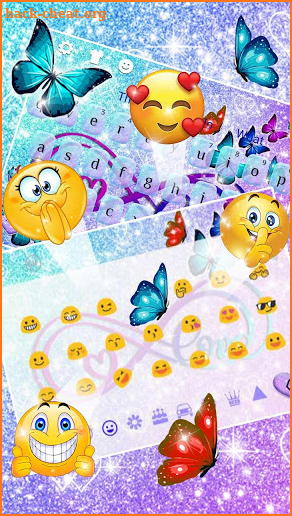 Glitter Dream Infinity Love Keyboard Theme screenshot