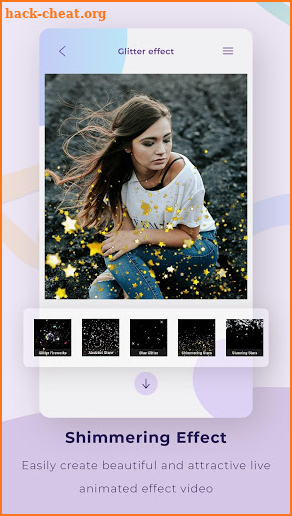 Glitter Effect Video Maker screenshot