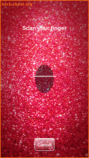 Glitter Fingerprint Lock Screen screenshot