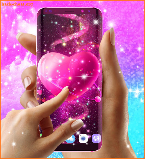 Glitter galaxy live wallpaper screenshot