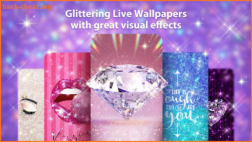 Glitter Live Wallpaper Theme screenshot