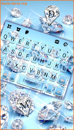 Glitter Lux Diamond Keyboard Background screenshot