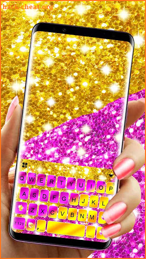 Glitter Luxury Sequin Keyboard Theme screenshot