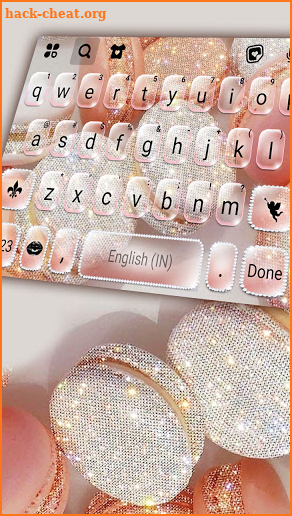 Glitter Macaroons Keyboard Background screenshot