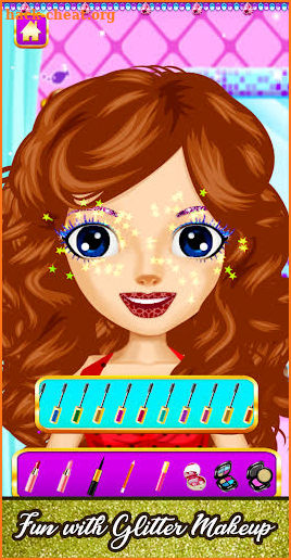 Glitter Makeup: Dressup & Makeup, Color by Number screenshot