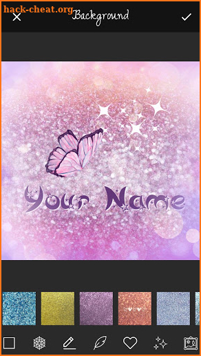 Glitter Name Art Maker screenshot