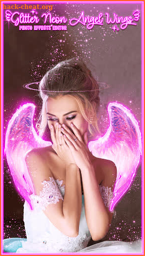 👼Glitter Neon Angel Wings Photo Effects Editor👼 screenshot