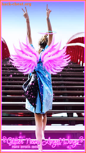 👼Glitter Neon Angel Wings Photo Effects Editor👼 screenshot