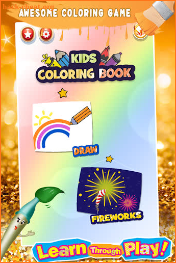 Glitter Number Coloring and Drawing Book For Kids screenshot